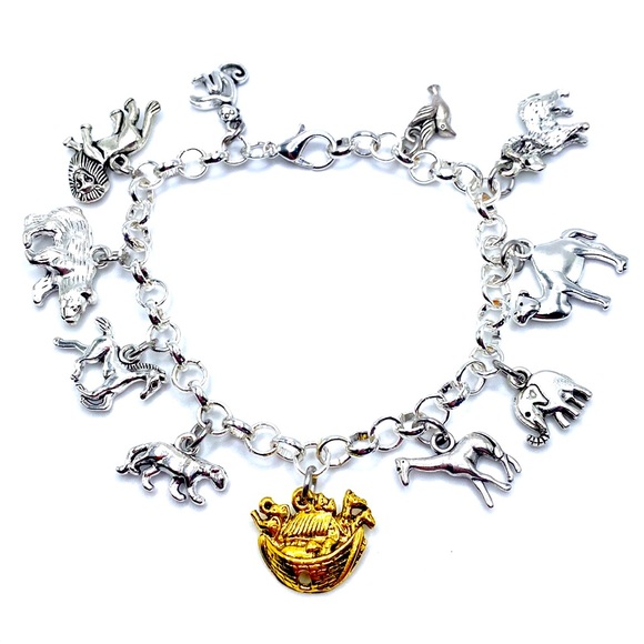 Noah’s Ark Charm Bracelet Religious - Picture 1 of 8